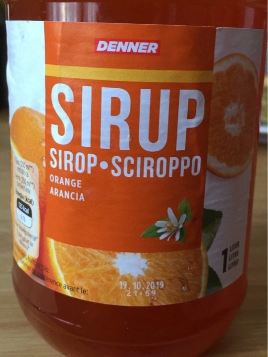 Denner Sirop d'Orange 1L – Sos-Shop